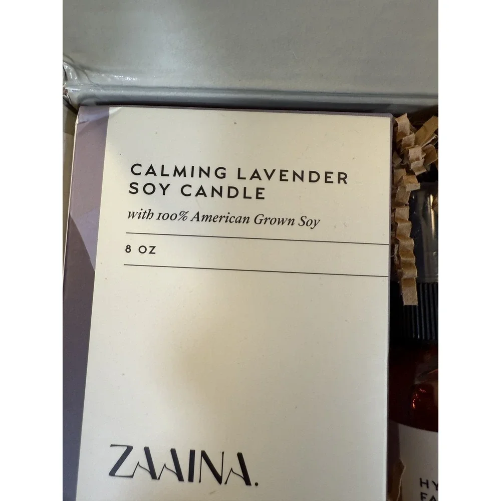 Zaaina Conscious Beauty Birthday Box‎ Soap Face Mist Face Serum Lip Balm New